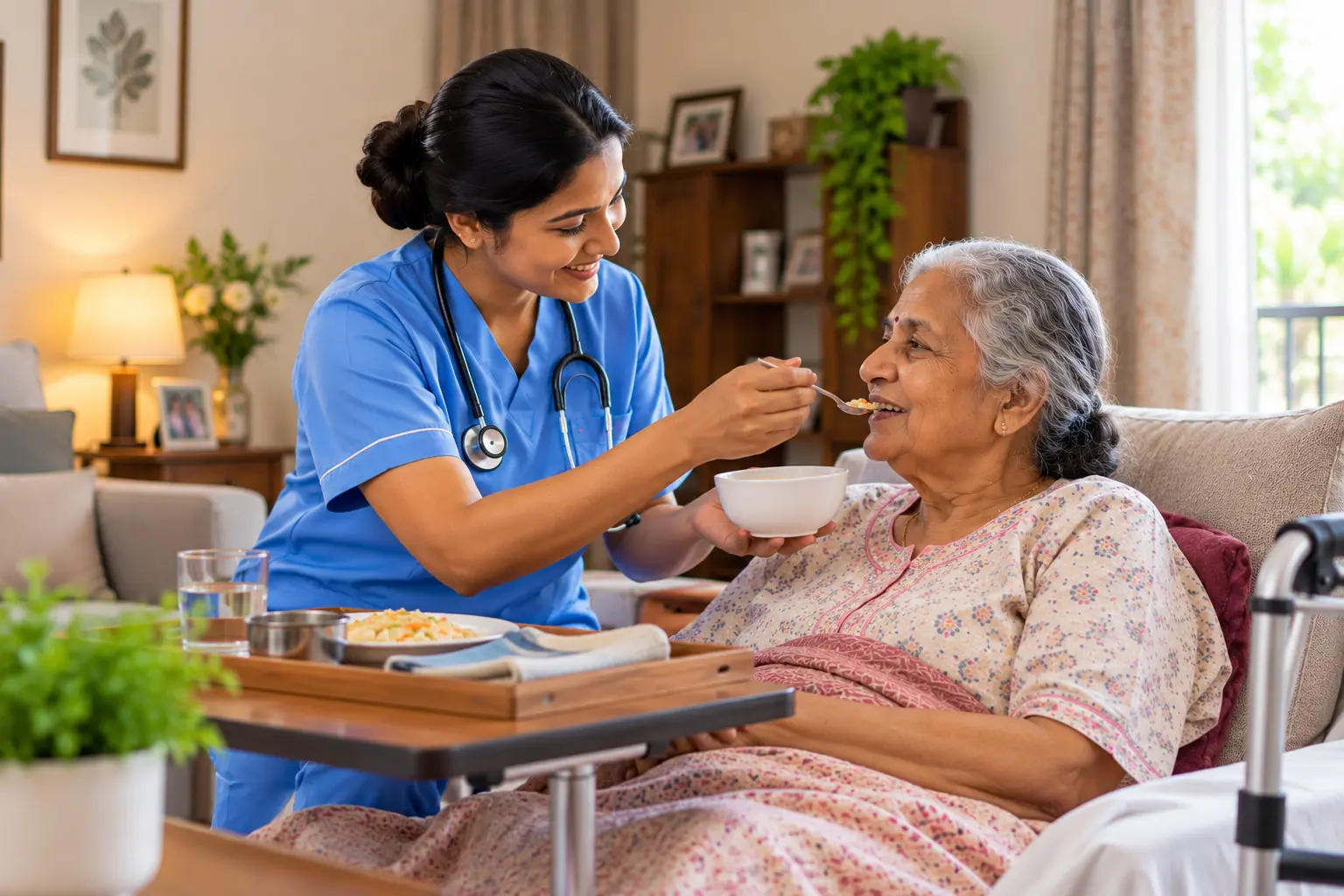 Compassionate patient care at home